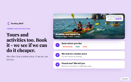Booking Wolf - pay less for hotels and tours :: Book hotels and tours anywhere. If we find it cheaper or prices drop, we rebook it and you keep the difference.