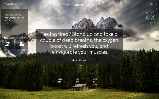 StandUp! Dashboard :: Let's break the sedentary lifestyle together