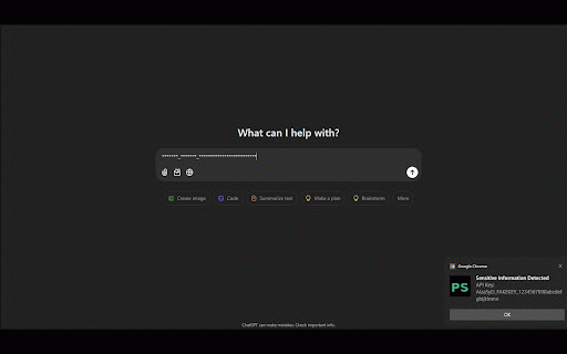 PasteSecure: Redact Sensitive Data for ChatGPT, Gemini, Claude, Email & etc :: Auto-detect and redact sensitive info when pasting into ChatGPT, Claude, Gemini, Email, Crypto and other AI tools.