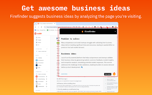 Firefinder :: Find your next big idea, instantly