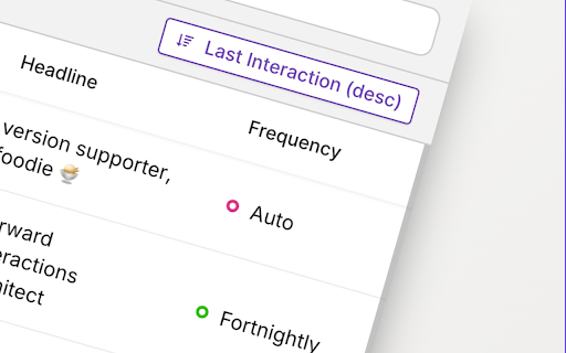 Personal CRM for WhatsApp, Gmail, and LinkedIn Networking • Rumo :: Sync Facebook and Instagram contacts. Set reminders, and add notes or tags. Build strong personal and professional relationships
