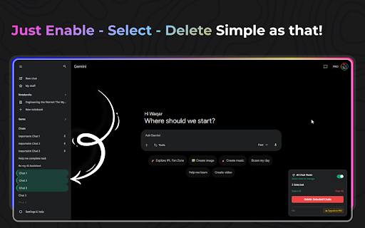 AI Chat Nuke :: Bulk delete and manage your AI chats on ChatGPT, Gemini, and Claude instantly.