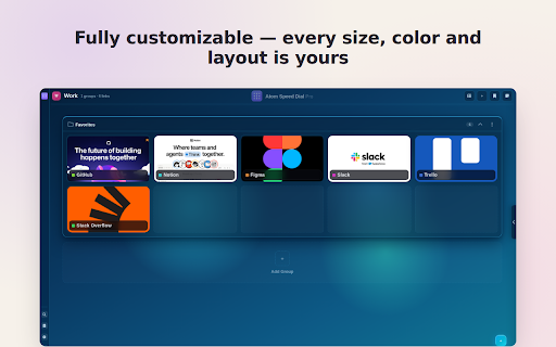 Atom Speed Dial Pro :: Atom Speed Dial Pro — a customizable speed dial new tab page with bookmarks management, themes, and Chrome bookmarks integration