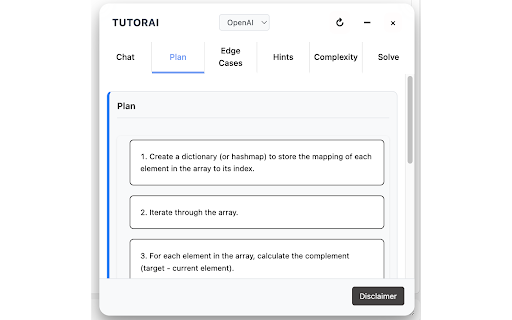 TutorAI :: Privacy-preserving coding problem tutor for LeetCode