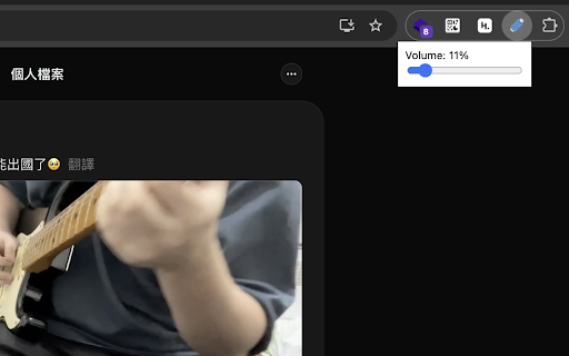 Threads Video Controls :: 打開 Threads 的影片控制項,與調整所有影片音量的控制介面