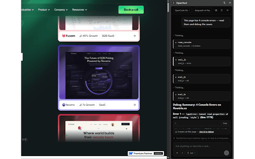 OpenTool :: Chat with any LLM in your sidebar. Bring your own API key, plus agentic page actions.