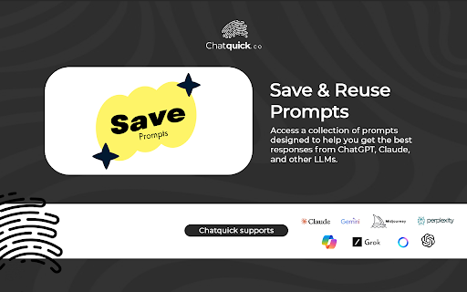 Chatquick.co: Boost your performance with 1 Million+ Advanced Prompts :: Chatquick.co generates and refines optimized prompts for any task, delivering clarity, precision, and creativity with ease.