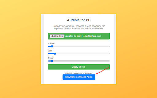 Audible For PC (Windows 10, 11 and Mac) :: Enhance music quality with Audible For PC! Adjust volume, bass, and treble, then download the edited file. Try it now!