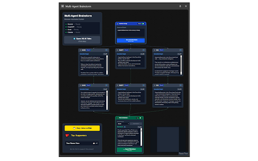 Multi-Agent Brainstorm V1.2.2 :: Node-based workflow automation for AI platforms.