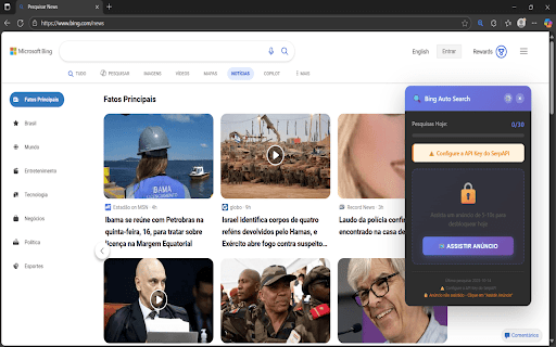 Bing News Auto Searcher :: Automate your Bing News searches intelligently with real-time trending topics powered by SerpAPI!