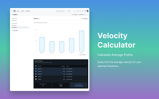 Insights Plus for GitHub Projects :: Enhances GitHub Projects with insights like velocity prediction, completion date estimation, and more