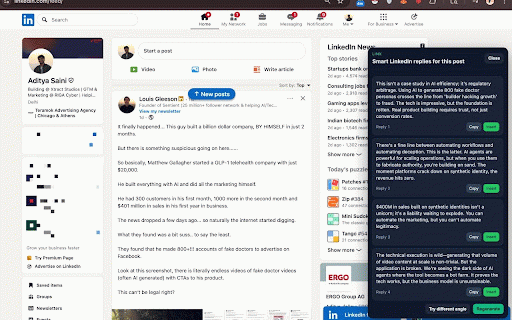 Linx :: An articulator for LinkedIn and X. Linx only turns your own thoughts into clearer replies and posts.