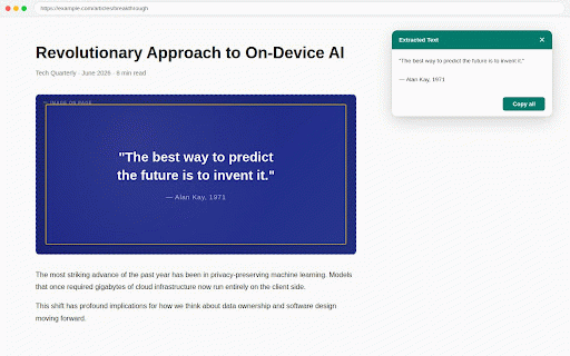 Extract Text from Image :: One-click OCR: Extract text from image in seconds. Image to text converter — copy text from picture or photo, no redirects.