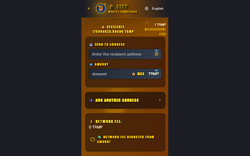 TrumPOW Wallet :: A non-custodial cryptocurrency wallet for TrumPOW