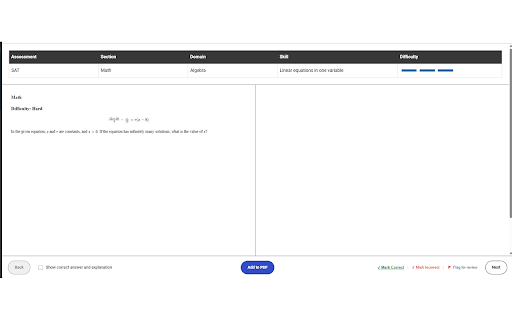 SAT Question Bank Tracker :: Marks which SAT Question Bank questions you've already done