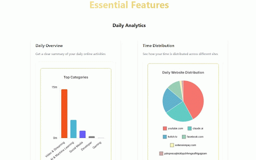 Time Tracker :: Track and manage your time spent on different websites