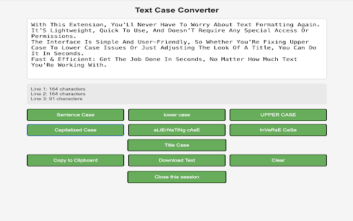 Text Case Converter :: Convert text between different cases and copy or download it easily.