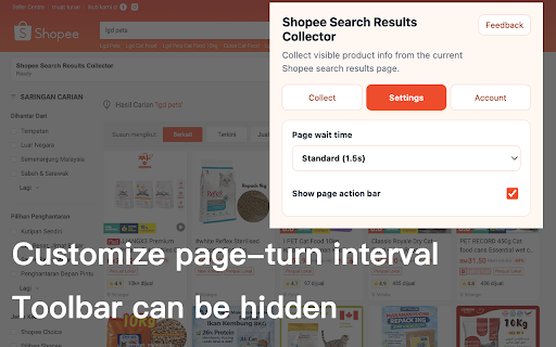 Shopee Search Results Collector :: Export Shopee search results, product details, and images to Excel.