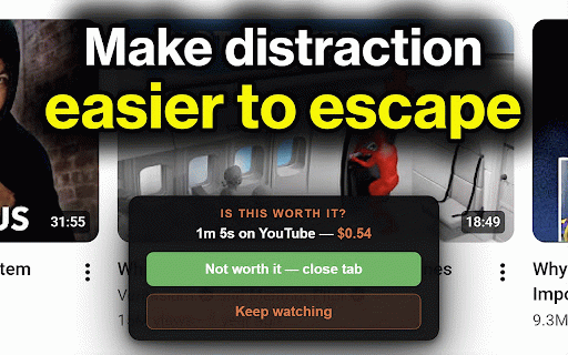 Hidden Value — Make Cheap Dopamine Feel Expensive :: See what distracting sites actually cost you — in money, time, and goals you'll never hit.
