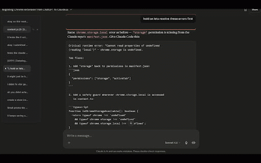 Smart Tabs for Claude :: Adds smart navigation tabs to Claude.ai conversations.