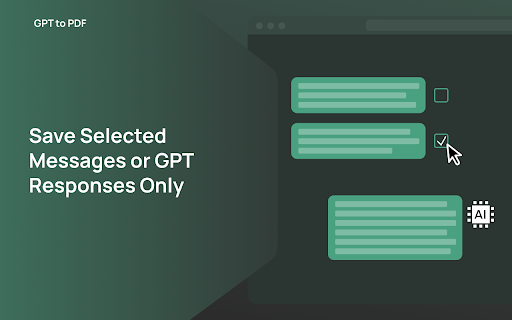 GPT to PDF :: Export your GPT conversations to PDF in one click
