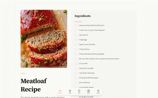 No Story Please :: Extract clean, printable recipes from any site. No ads, no life stories — just the recipe.