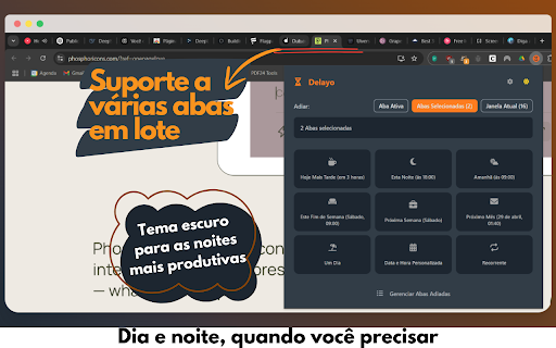 Delayo :: Temporarily put tabs to sleep and have them reappear when you need them