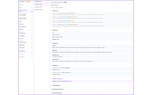 Hotwire DevTools :: Inspect Stimulus controllers, Turbo Frames, and Stream actions in your Hotwire app directly from Chrome DevTools.