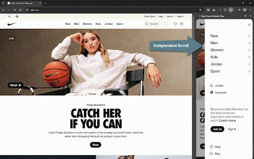 Instant Mobile Preview - Side Panel View :: View mobile versions of websites side-by-side in Chrome's side panel.