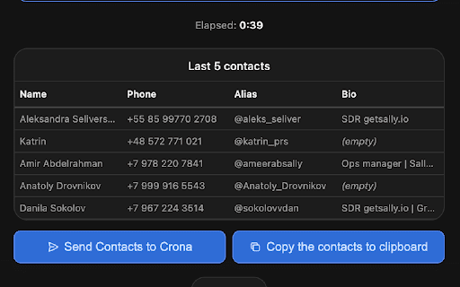 Crona Scraper :: Universal scraper for structured lists and directory pages. Extracts companies, contacts, and data from B2B sources.