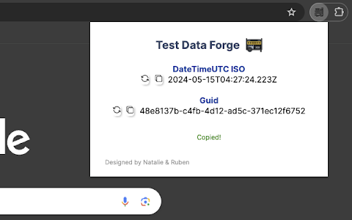 Test Data Forge :: A data generator for fast manual testing!