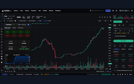 PulsePaper :: PulsePaper: Modern simulator for trading memecoins on Solana without risk. Practice your strategies before trading with real funds.