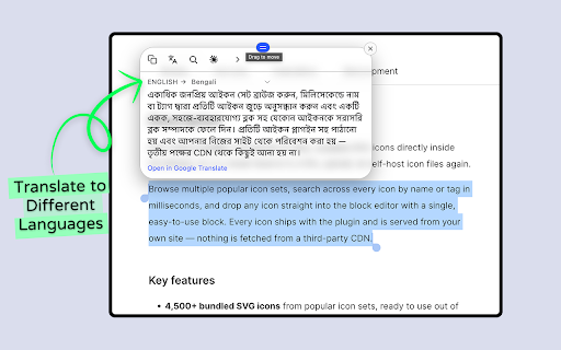 Select to Action :: Select text on any page to Search, Copy, Translate, Define, Convert currency, or send it to AI (ChatGPT, Claude, Gemini, Grok).