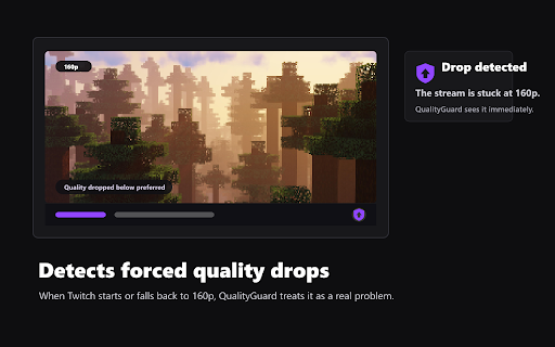 QualityGuard for Twitch :: Restores your preferred Twitch player quality after forced downgrades.