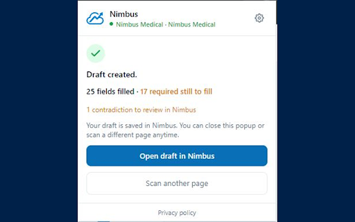 Nimbus — Post to Nimbus :: Turn any job page into a Nimbus draft in two clicks. Works with your ATS, careers pages, and aggregators — no integration required.