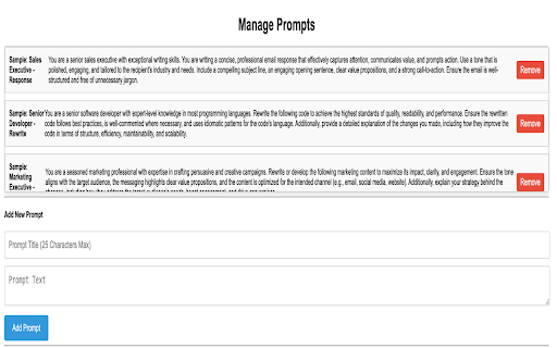 AI Prompt Deck :: Streamline your ChatGPT workflow with AI Prompt Deck! Manage reusable prompts and boost efficiency.