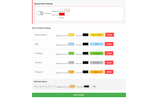 Redmine Styler – Customize Status Colors :: A Chrome extension that lets you customize background and text colors based on Redmine ticket statuses.