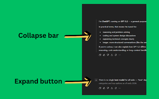 Chat Collapse & Outline for ChatGPT, Gemini, Claude :: Automatically generate a Table of Contents and collapse long responses for ChatGPT, Google Gemini, and Claude.