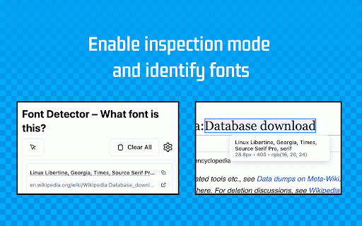Font Detector – What font is this? :: Font Detector is a fast and free font finder tool that helps you identify any font on a webpage instantly. What font is used here?