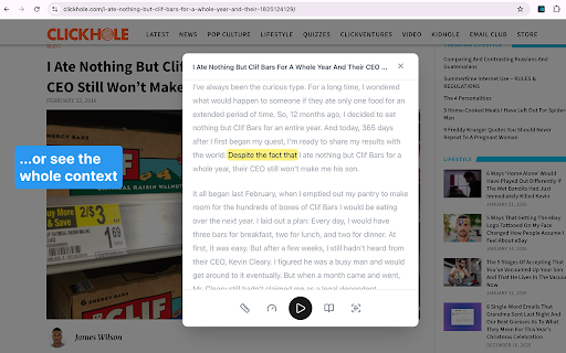 Warp: Peripheral Speed Reader :: Speed read any article with customizable chunk highlighting