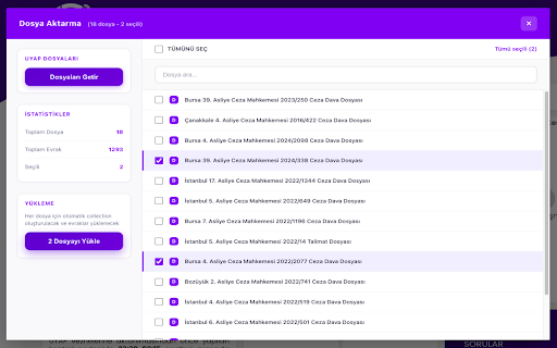Apilex - AI for Legal :: UYAP dosyalarınızı otomatik senkronize edin ve yönetin. Avukatlar için profesyonel dosya asistanı.