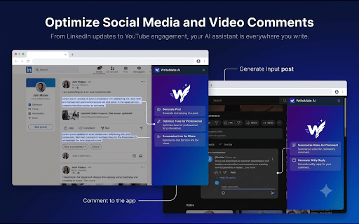 WriteMate AI :: Generate emails instantly with context-aware AI on Gmail and Outlook. Includes tone control, thread summary, and smart replies.
