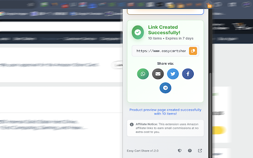 Easy Cart Share for Amazon :: Share your Amazon cart instantly with friends and family. Generate links in seconds!