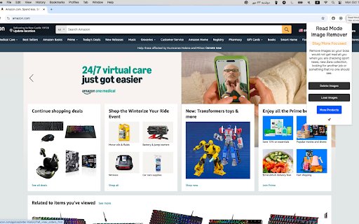 Read Mode Image Remover :: A Chrome extension that hides and unhides all images from the current webpage with one click.