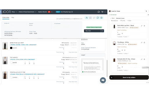 Invoe — Send PO :: Capture a purchase order from any wholesale portal and send it straight to your Invoe review queue.