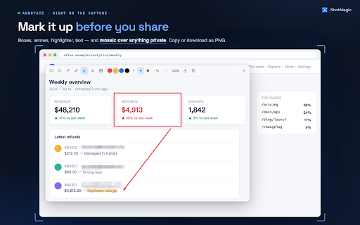 ShotMagic — Copy Text from Image, Offline OCR :: Copy text from any image, screenshot tables to Excel — select an area or right-click. 100% offline OCR, nothing leaves your device.