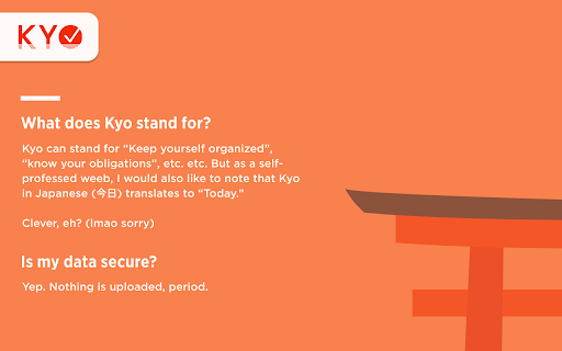 Kyo - A Zero-Effort todo list for Canvas and Gradescope :: See your Gradescope and Canvas assignments in one place!