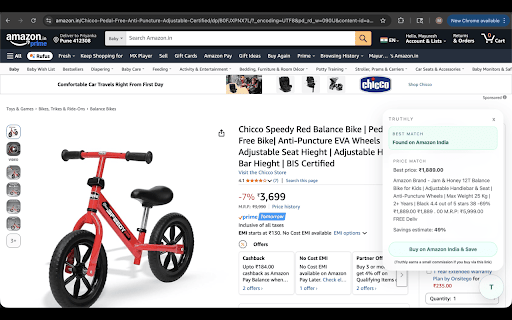 Truthly :: Find the lowest real price before you buy. Truthly checks the same product across major stores and flags genuine cheaper deals.