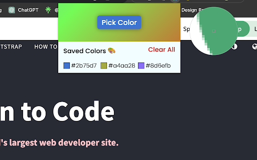Chromatic Essence :: A mystical color picker that enables you to extract essence from the chosen hue and paint the world from copies of the past.