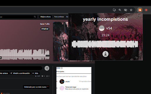 SoundCloud Track Downloader :: By beeing in your desired SoundCloud track page, you can visualize and download your selected track. It will show the user the…